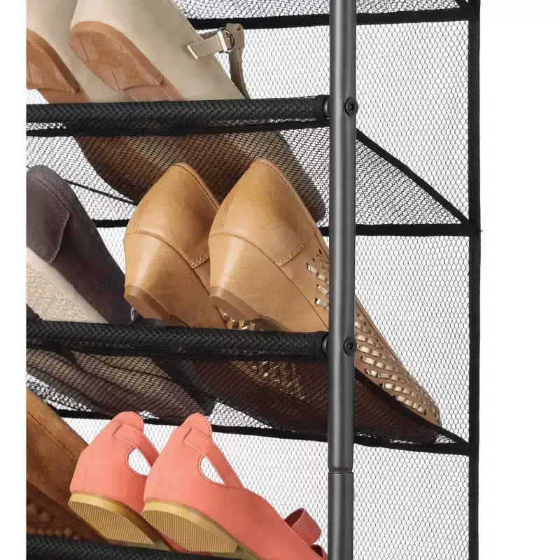 Range-chaussures à suspendre Whitmor 36 paires Noir