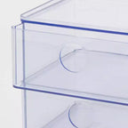 Bac de rangement transparent à compartiments avec tiroir - Brightroom™