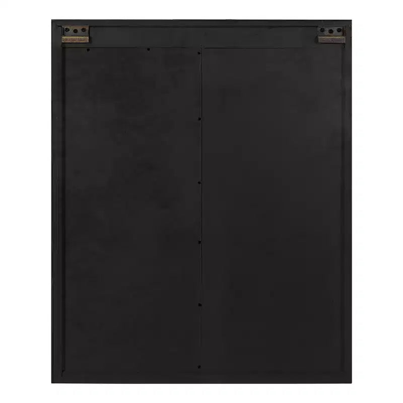 Armoire Murale Décorative en Bois avec Miroir de Maquillage Gris Rustique - Kate & Laurel All Things Decor : Étagère Flottante à 3 Niveaux, Aucun Assemblage Requis