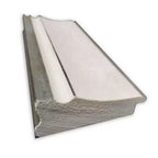 Miroir mural de salle de bain Trio blanc lavé argenté 23 po x 29 po sans biseau - Amanti Art : Rectangle moderne, quincaillerie de fixation incluse