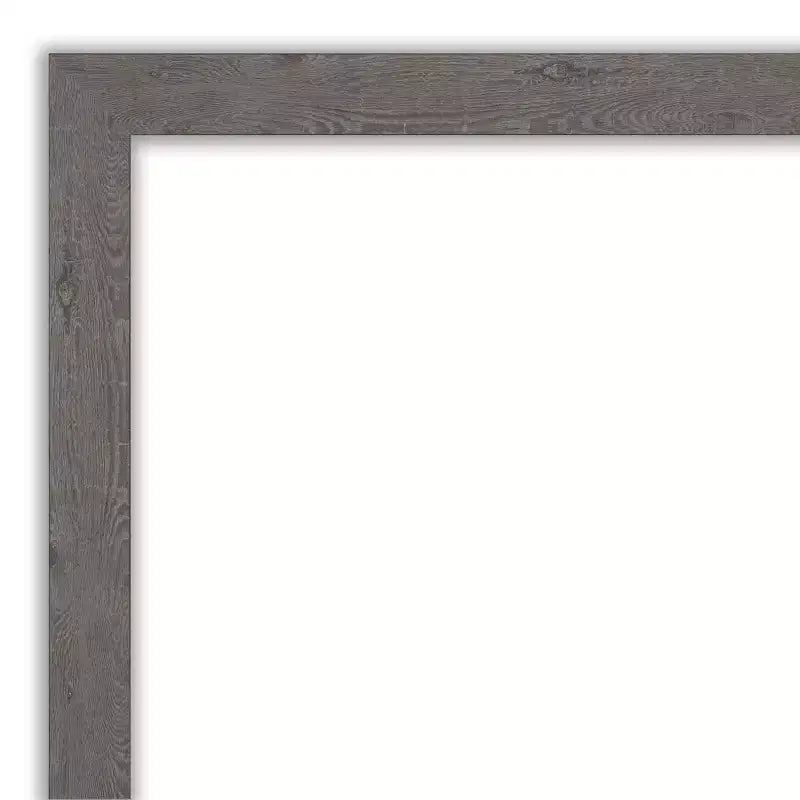 Miroir mural étroit en planches rustiques 40" x 28" pour meuble-lavabo de salle de bain - Amanti Art : Quincaillerie de montage incluse