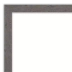 Miroir mural étroit en planches rustiques 40" x 28" pour meuble-lavabo de salle de bain - Amanti Art : Quincaillerie de montage incluse
