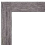 Miroir mural gris à rayures sans biseau 44" x 33" - Amanti Art