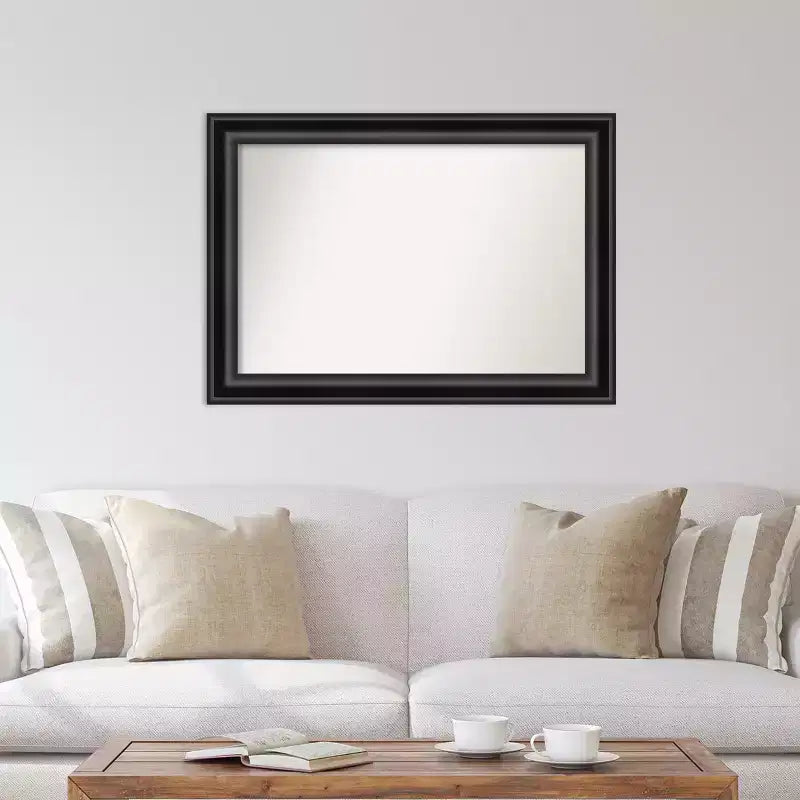 Miroir mural Grand Noir sans biseau 42" x 30" - Amanti Art