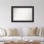 Miroir mural Grand Noir sans biseau 42" x 30" - Amanti Art