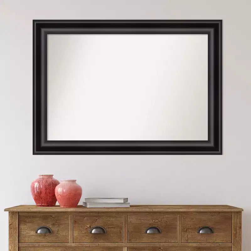 Miroir mural Grand Noir sans biseau 42" x 30" - Amanti Art