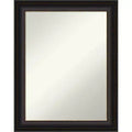 23" x 29" Non-Beveled Trio Oil Rubbed Bronze Bathroom Wall Mirror - Amanti Art: Rectangle Vanity Mirror, Polystyrene Frame