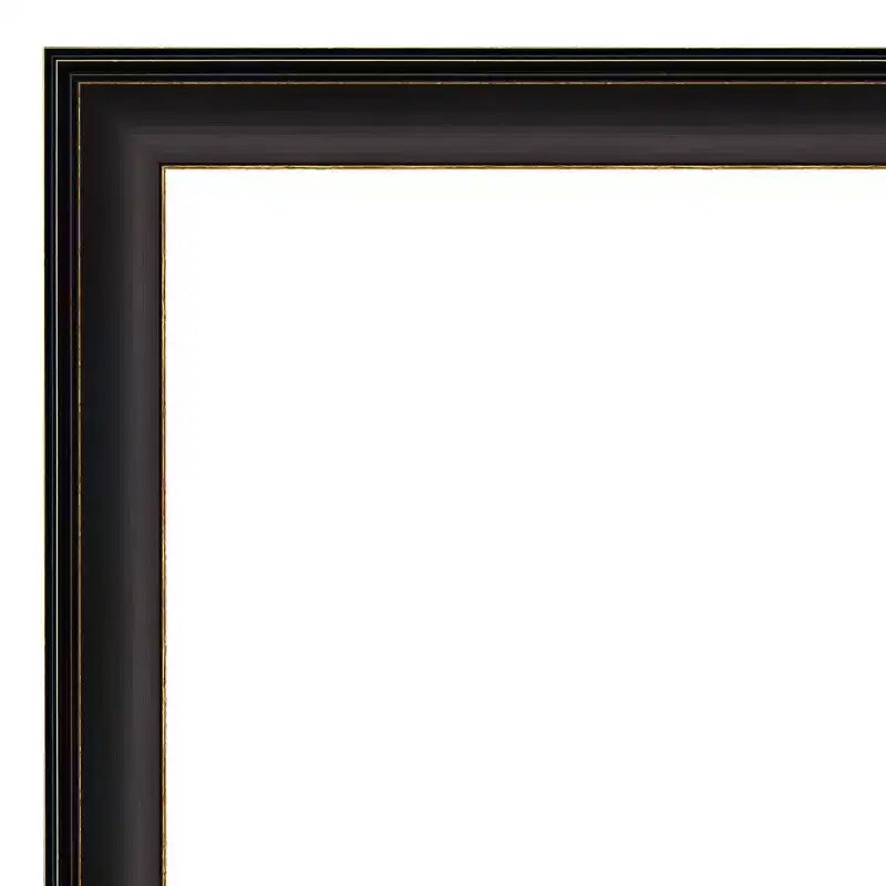 Miroir mural de salle de bain Trio bronze huilé non biseauté 23" x 29" - Amanti Art : Miroir de courtoisie rectangulaire, cadre en polystyrène