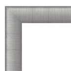 Miroir de porte pleine longueur élégant en étain brossé sans biseau de 19 x 53 po - Amanti Art