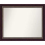 32" x 26" Signore Bronze Wood Wall Mirror: Amanti Art, Rectangular, Modern Decor, No Assembly Required