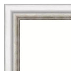 Miroir mural argenté de salon 31 po x 31 po sans biseau - Amanti Art : Carré moderne encadré, quincaillerie de montage incluse
