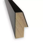 Amanti Art, Miroir mural en bois noir Lucie, non biseauté, 19 x 25 po : Rectangulaire moderne, quincaillerie de montage incluse