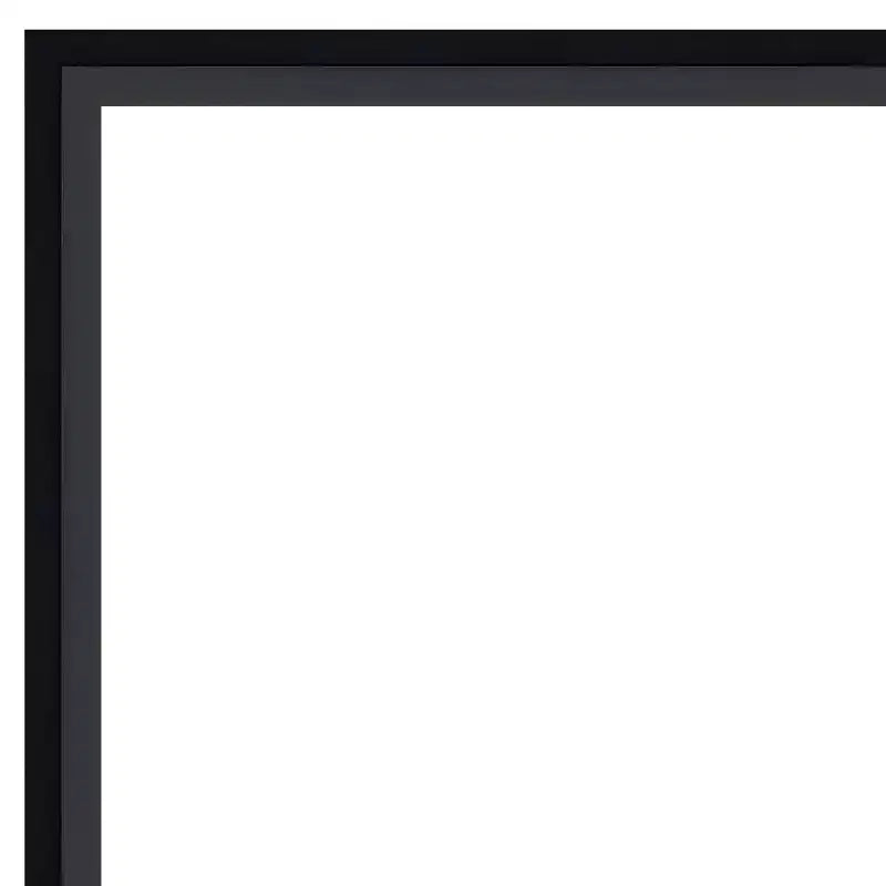 Amanti Art, Miroir mural en bois noir Lucie, non biseauté, 19 x 25 po : Rectangulaire moderne, quincaillerie de montage incluse
