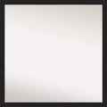 28" x 28" Non-Beveled Grace Narrow Bathroom Wall Mirror Brushed Metallic Black - Amanti Art: Modern Square, Wall Mount, Includes Hardware