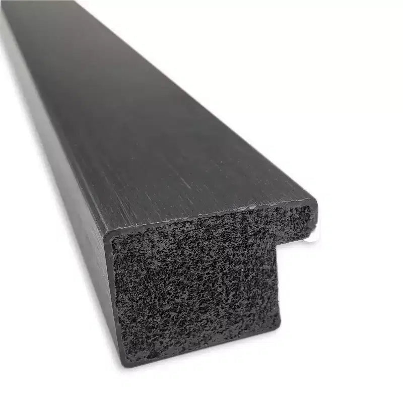 Miroir mural étroit Grace non biseauté, 28 po x 28 po, noir métallique brossé - Amanti Art : Carré moderne, à fixer au mur, quincaillerie incluse