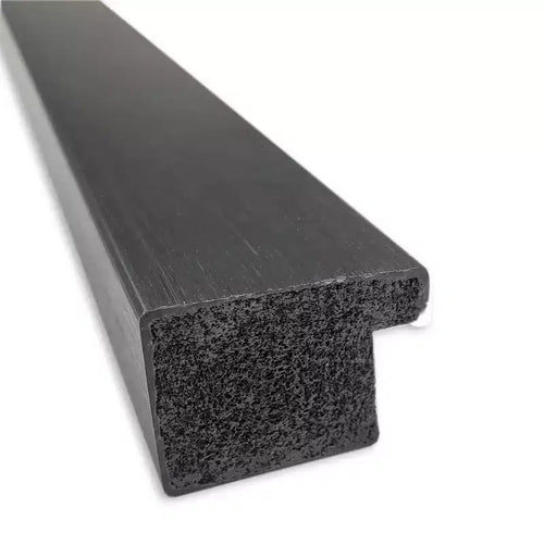 Miroir mural étroit Grace non biseauté, 28 po x 28 po, noir métallique brossé - Amanti Art : Carré moderne, à fixer au mur, quincaillerie incluse