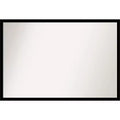 38" x 26" Non-Beveled Jet Black Wall Mirror - Amanti Art: Modern Polystyrene Frame, Included Mounting Hardware