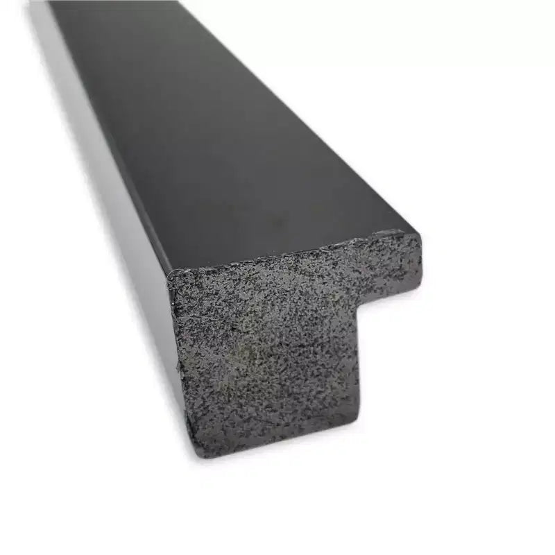 Miroir mural noir de jais de 38 po x 26 po sans biseau - Amanti Art : Cadre moderne en polystyrène, quincaillerie de montage incluse