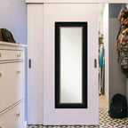 Miroir de porte plein pied 21" x 55" Paragon Bronze non biseauté - Amanti Art : Cadre en polystyrène, quincaillerie de montage incluse
