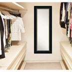 Miroir de porte plein pied 21" x 55" Paragon Bronze non biseauté - Amanti Art : Cadre en polystyrène, quincaillerie de montage incluse