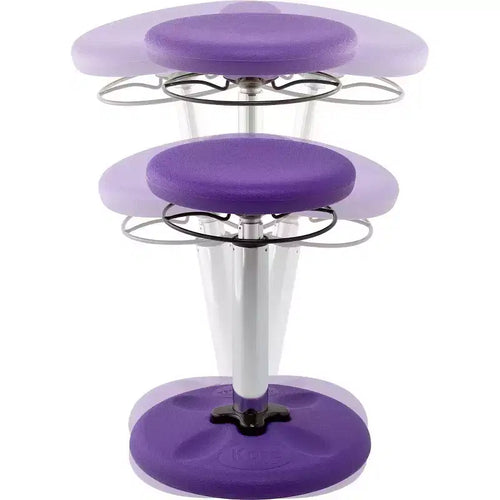 Chaise oscillante réglable Kore violette pour enfant, de 41,9 cm à 61 cm