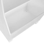 RiverRidge Kids' Étagère de Bibliothèque pour Salle de Jeux 23" avec Organisateur de Bacs à Légumes et 2 Étagères de Rangement Ouvertes pour Jouets Blanche : Petite Bibliothèque pour Enfants, MDF, Blanc