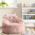 Pouf enfant Dino, rose