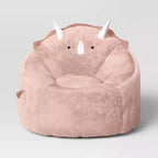 Pouf enfant Dino, rose