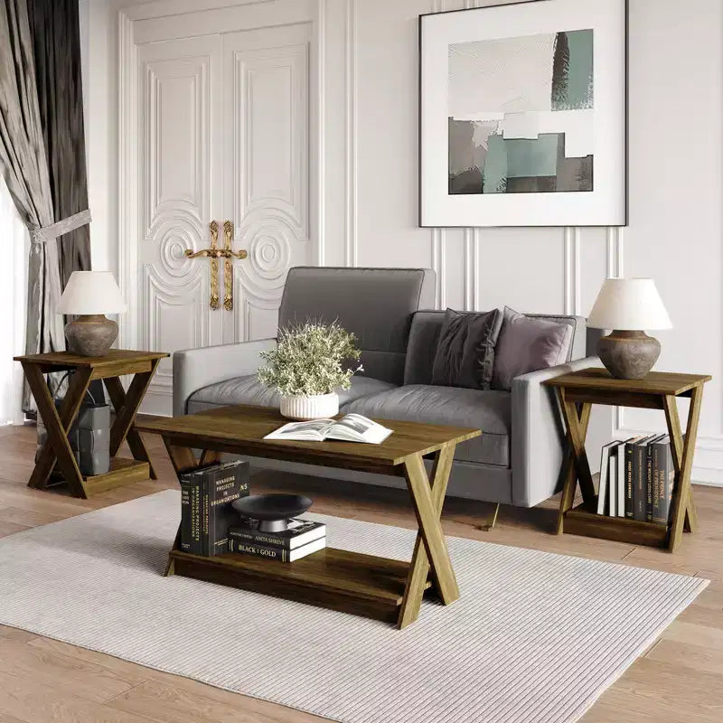 Emporia 3 Piece Coffee Table Set