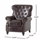 Walder Contemporary Upholstered Tufted Pushback Recliner