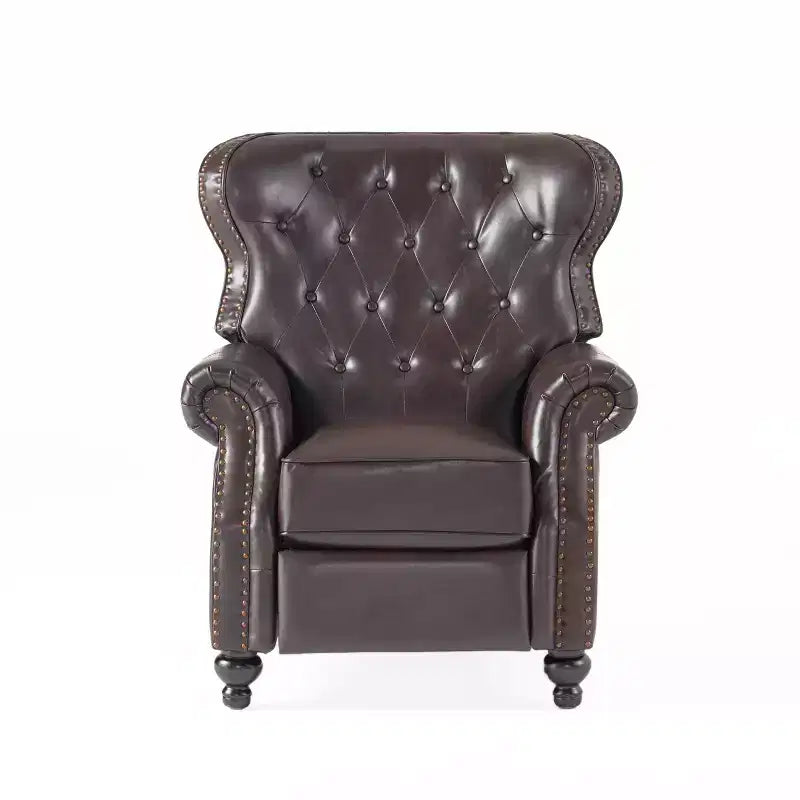 Walder Contemporary Upholstered Tufted Pushback Recliner