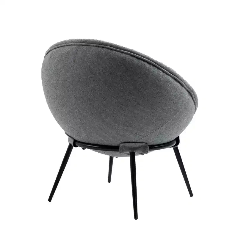 Vintage Upholstered Cup Accent Chair