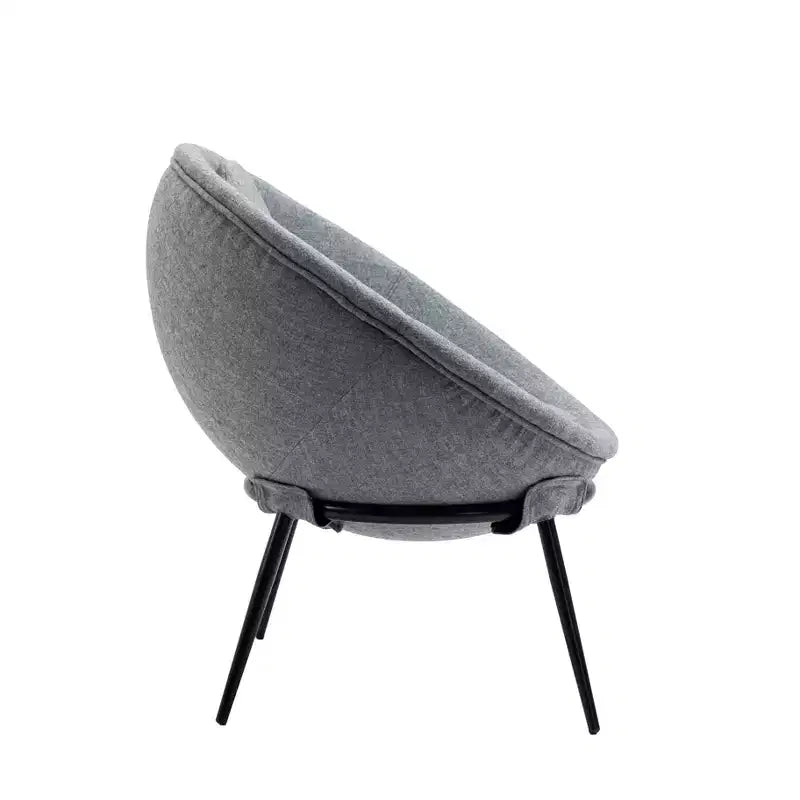 Vintage Upholstered Cup Accent Chair