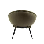 Vintage Upholstered Cup Accent Chair