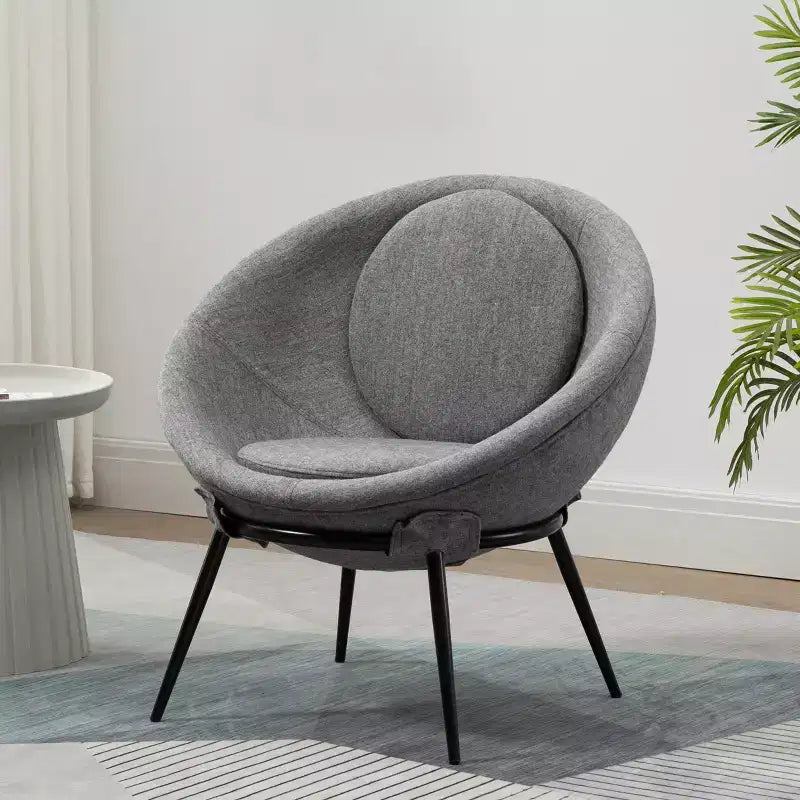 Vintage Upholstered Cup Accent Chair