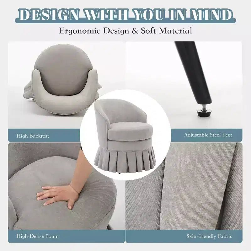 Fauteuil cylindrique du milieu du siècle avec dossier incurvé ergonomique et pieds en bois, siège d'appoint peu encombrant pour chambre et salon