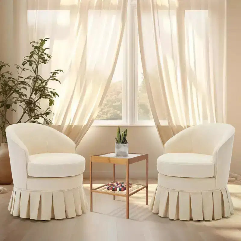 Fauteuil cylindrique du milieu du siècle avec dossier incurvé ergonomique et pieds en bois, siège d'appoint peu encombrant pour chambre et salon