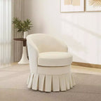 Fauteuil cylindrique du milieu du siècle avec dossier incurvé ergonomique et pieds en bois, siège d'appoint peu encombrant pour chambre et salon