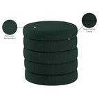 Pouffe/Tabouret en Tissu Bouclé Aphia