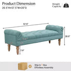 Banc rembourré capitonné Kate Modern