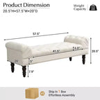 Banc rembourré capitonné Kate Modern