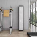 72 Tall Metal Storage Cabinet with 4 Doors, Steel Locker with Shelves for School, Office, Garage, Gym, Home Warehouse