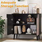 31.5" Modern Storage Cabinet - Sideboard with Shelf & Doors for Dining & Living Room