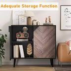 31.5" Modern Storage Cabinet - Sideboard with Shelf & Doors for Dining & Living Room