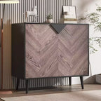31.5" Modern Storage Cabinet - Sideboard with Shelf & Doors for Dining & Living Room