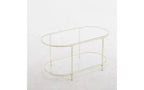 Table basse ovale en verre