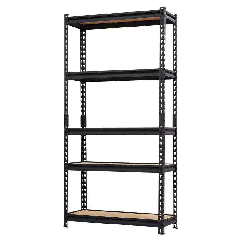 Heavy Duty Storage Shelves , 5 Tier Durable Metal Construction, Adjustable Shelving, Storage Utility Rack Shelf Unit for Garage