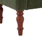 Coral Traditional Teddy Upholstered Bench with Rolled Arms