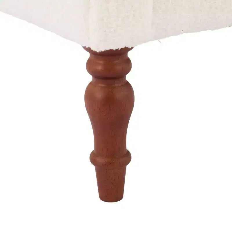 Coral Traditional Teddy Upholstered Bench with Rolled Arms