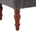 Coral Traditional Teddy Upholstered Bench with Rolled Arms